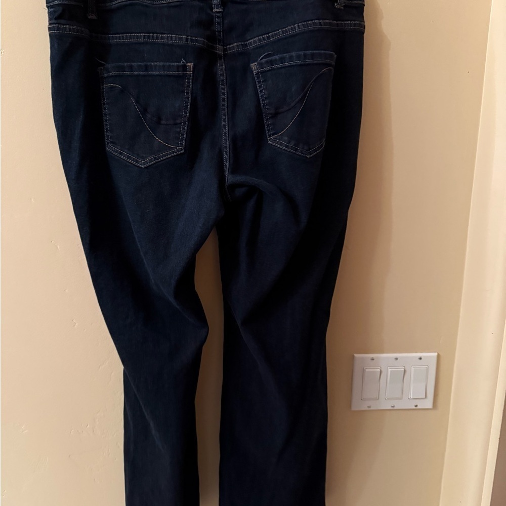 Lane Bryant Dark Blue Straight Leg Jeans - Picture 2 of 4